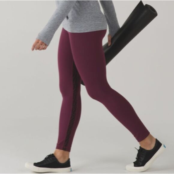 Lululemon original Align legging Red Grape Shifted Horizon Red Grape Black - Picture 1 of 12